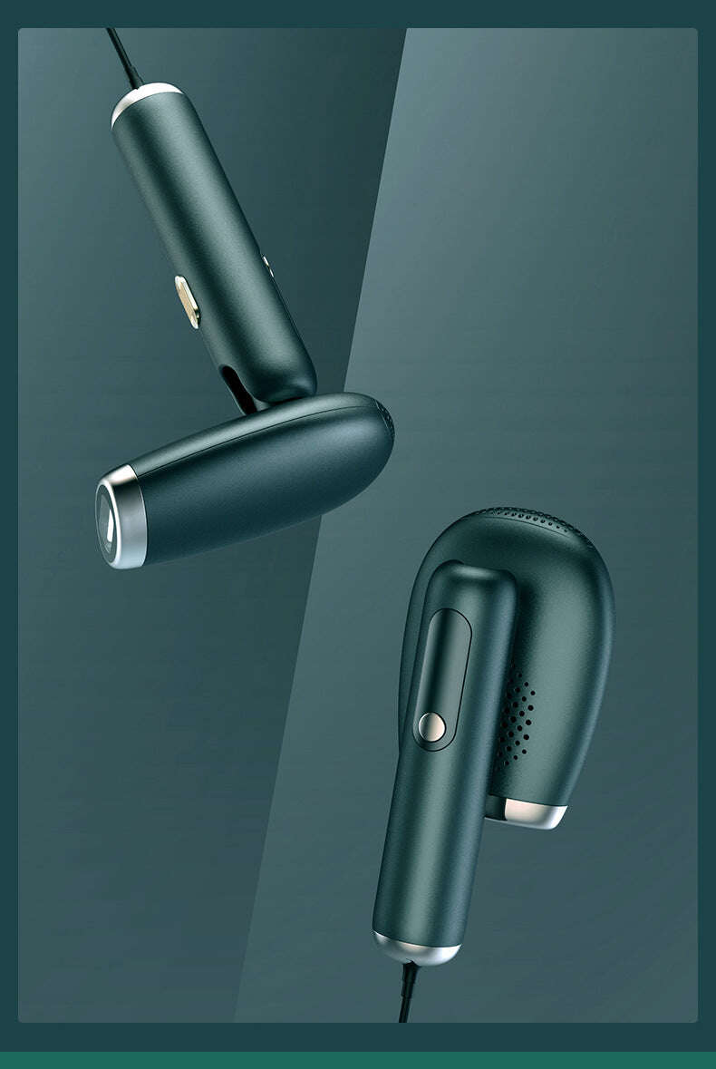 Two green car chargers on a gradient blue background