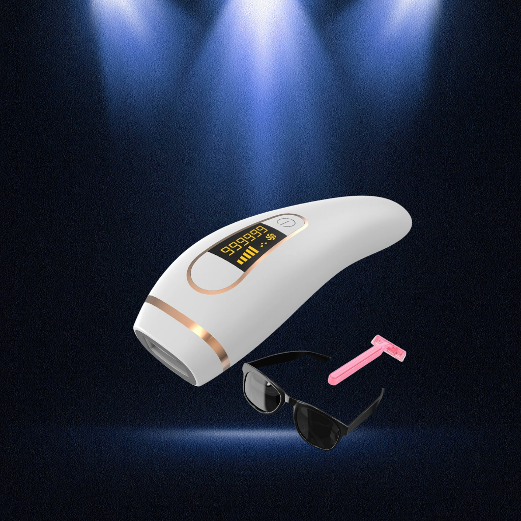 Bearia IPL Luxe Laser Hair Removal Device – 999,999 Flashes | LCD Display, Home Use Kit