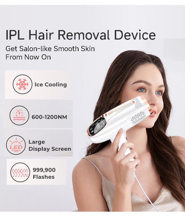 Premium OPT IPL Laser Hair Removal Device | Painless, Medical‑Grade, Touchscreen, Whole Body Hair Reduction
