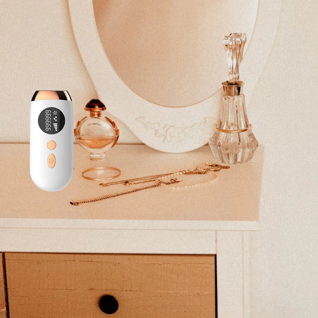 Compact IPL Laser Hair Removal Device – 999,999 Flashes, 5 Energy Levels, Painless Full - Body Treatment - SMOOVELUXE