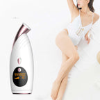 IPL Hair reduction device with a woman in a white bikini on a white background