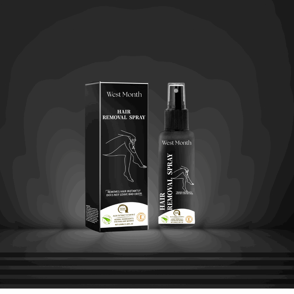 West Month Unisex Painless Hair Removal Spray – Fast & Gentle Depilatory for Smooth Legs, Arms & Body - (100ml) - SMOOVELUXE