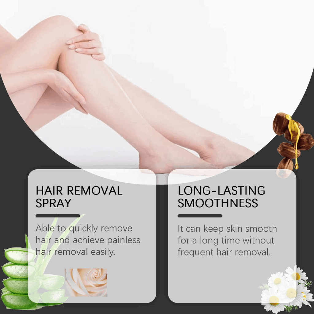 West Month Unisex Painless Hair Removal Spray – Fast & Gentle Depilatory for Smooth Legs, Arms & Body - (100ml) - SMOOVELUXE