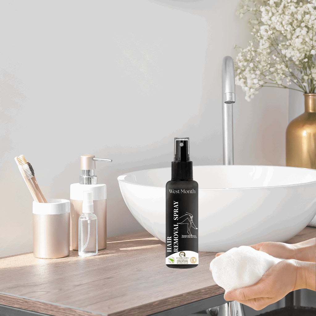 West Month Unisex Painless Hair Removal Spray – Fast & Gentle Depilatory for Smooth Legs, Arms & Body - (100ml) - SMOOVELUXE