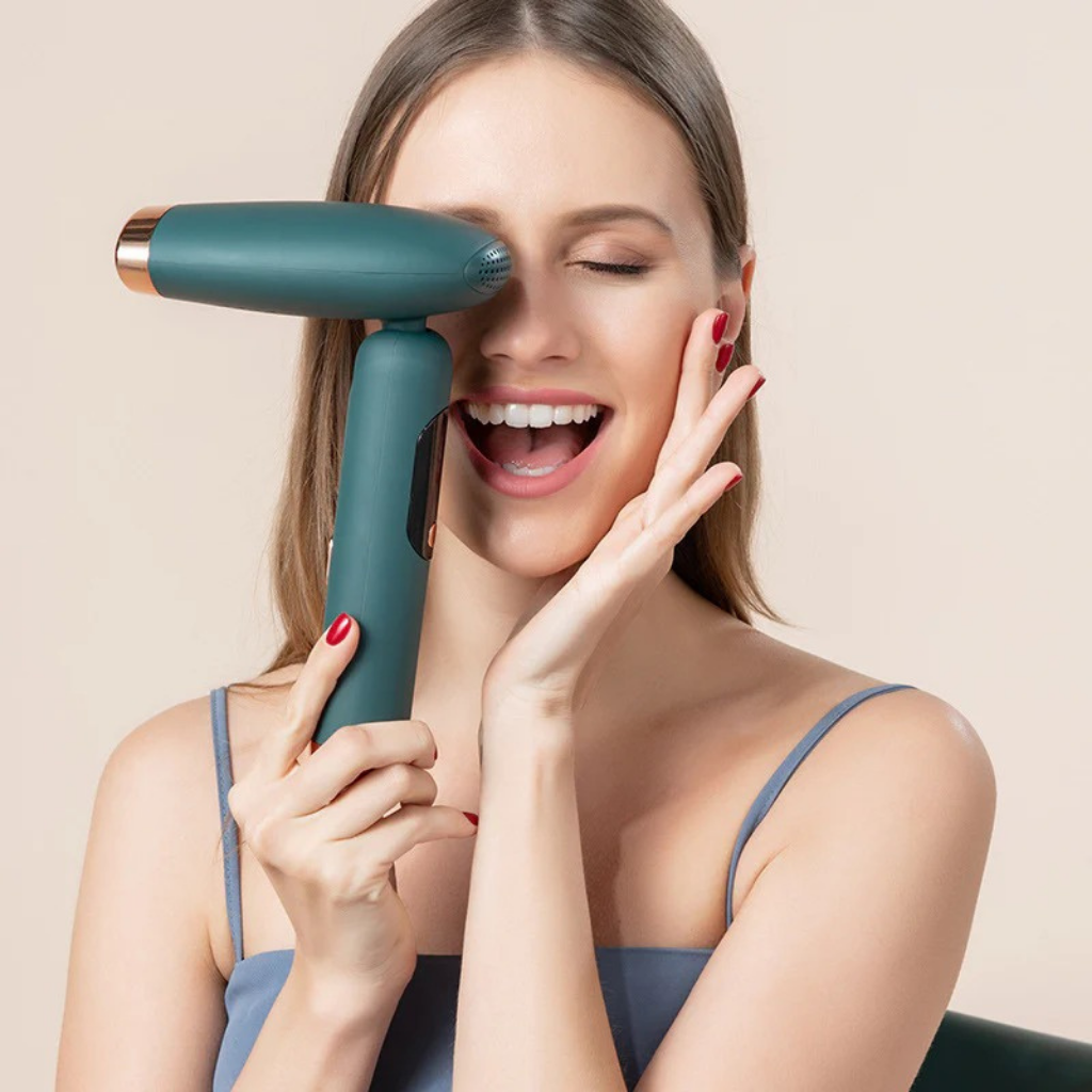 Folding IPL Pulse Hair Removal Device – Salon‑Grade At‑Home Laser for Face, Bikini & Body | Ergonomic, Multi‑Voltage Design