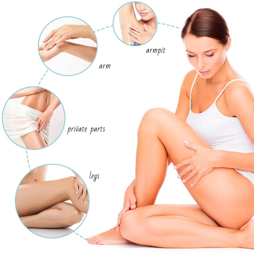 Painless Hair Removal Spray for Women & Men – Fast, Gentle, Plant Extract Formula for Legs, Arms, Underarms & Bikini (80ml)