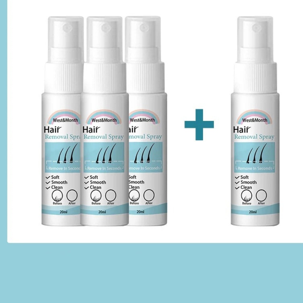 Painless Hair Removal Spray for Women & Men – Fast, Gentle, Plant Extract Formula for Legs, Arms, Underarms & Bikini (80ml)