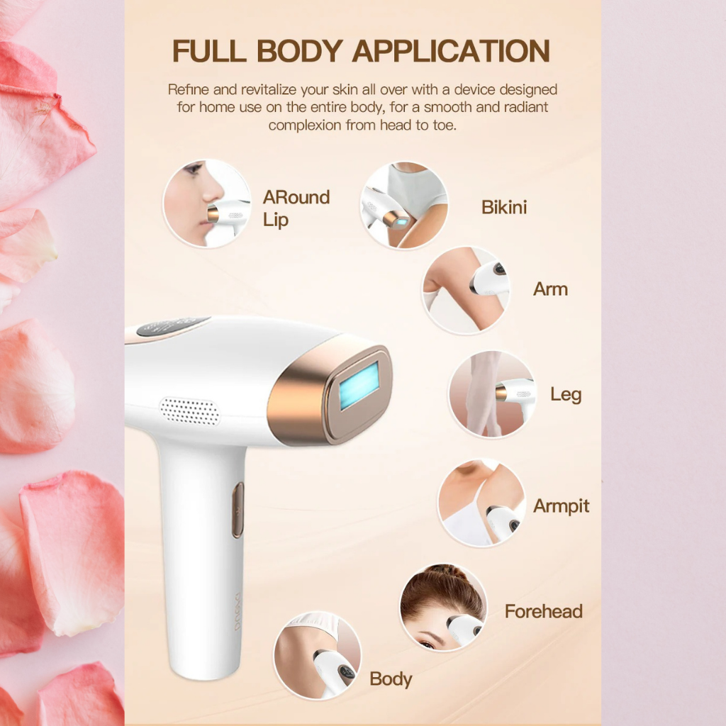 TS6 Freezing Point IPL Hair Removal Device | 4-in-1 Cooling, Acne Treatment & Skin Rejuvenation – Painless, Salon-Quality Results at Home
