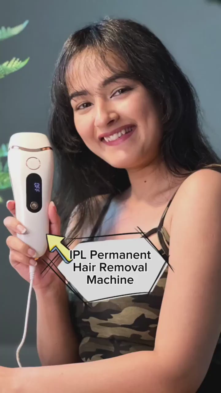 Beamia™ IPL Luxe Laser Hair Reduction Device – 999,999 Flashes | LCD Display, Home Use Kit